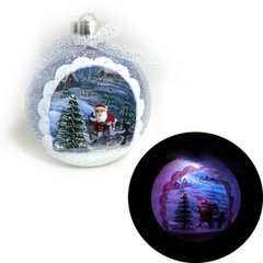 Елочный шар LED 3D фигура "Дед Мороз" 11,5х9,5х3,5см, 742319