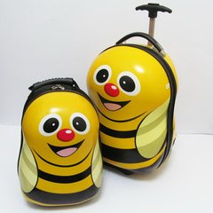 Набор чемодан детский на колесах + рюкзак "Josef Otten" Пчелка 520308