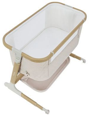 Дитяче приставне ліжечко Carrello Prima Honey Beige, електронна система заколисування, беж, CRL-16503