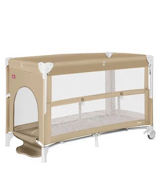 Манеж дитячий CARRELLO Porta CRL-18103 Sand Beige (Карелло Порта), дворівневе дно, 125х65х79 см