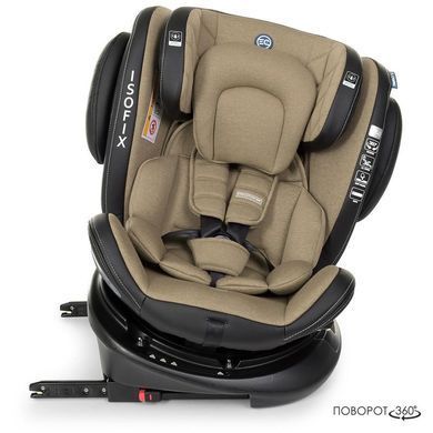 Автокресло детское EL CAMINO, Evolution 360, 0-36 кг, бежевое, ME 1045 Royal Beige