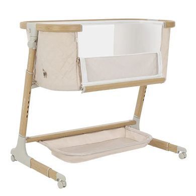 Дитяче приставне ліжечко Carrello Prima Honey Beige, електронна система заколисування, беж, CRL-16503