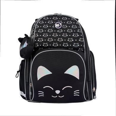 Рюкзак школьный полукаркасный YES Smiling Cats S-100