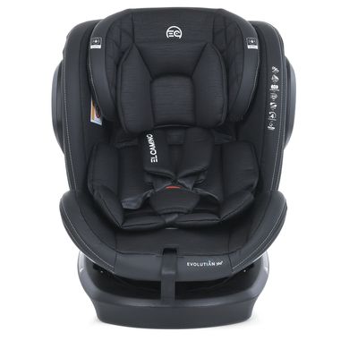 Автокрісло дитяче EL CAMINO, Evolution 360, 0-36 кг, чорне, ME 1045 Black Striped