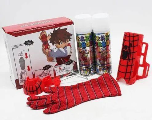 Игровой набор Spider-man, перчатка, 2 баллончика с "жидкой паутиной", F66-8