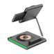 Бездротова зарядка Qi 3in1 wireless charger RGB, 23W, XYJ WW3