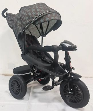 Велосипед трехколесный с родительской ручкой, поворотное сиденье, фара с UCB, Best Trike Perfetto 8066/107-10