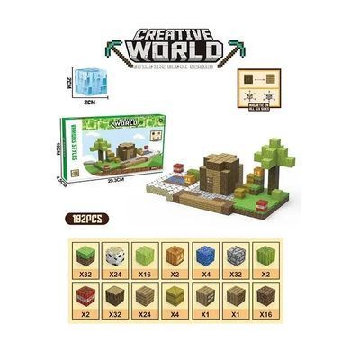 Конструктор магнитный для мальчиков Майнкрафт, Creative World, 192 дет., JM 807