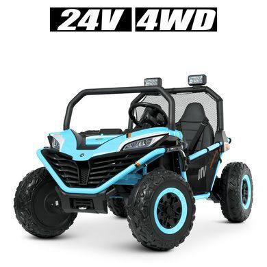 Электромобиль детский двухместный джип багги с мягким сидением (M 4969EBLR-4(24V))