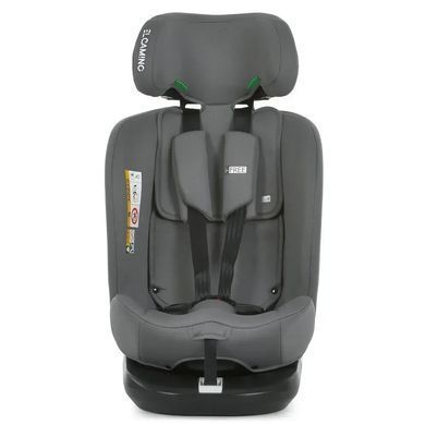 Автокрісло дитяче EL CAMINO i-Free, поворот 360&deg;, Isofix, i-Size R129 (40-150см), сіре, ME 1187 Shadow Gray