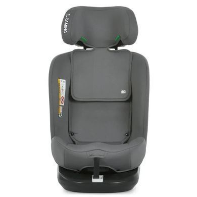 Автокрісло дитяче EL CAMINO i-Free, поворот 360&deg;, Isofix, i-Size R129 (40-150см), сіре, ME 1187 Shadow Gray