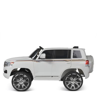 Электромобиль детский лицензионный Джип Toyota Land Cruiser белый (JJ2022EBLR-1)