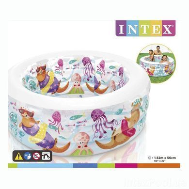 Надувной бассейн Intex "Аквариум", 58480, 152*56см