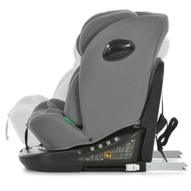 Автокрісло дитяче EL CAMINO i-Free, поворот 360&deg;, Isofix, i-Size R129 (40-150см), сіре, ME 1187 Shadow Gray