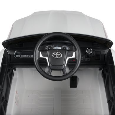 Электромобиль детский лицензионный Джип Toyota Land Cruiser белый (JJ2022EBLR-1)