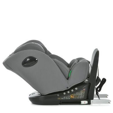 Автокрісло дитяче EL CAMINO i-Free, поворот 360&deg;, Isofix, i-Size R129 (40-150см), сіре, ME 1187 Shadow Gray