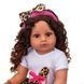 Кукла виниловая 55см, ручная работа, мулатка с кучеряшками, Reborn Baby Doll 56