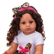 Кукла виниловая 55см, ручная работа, мулатка с кучеряшками, Reborn Baby Doll 56