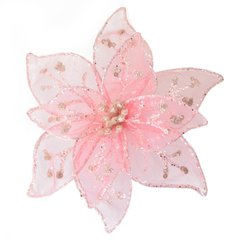 Цветок пуансеттии Yes! Fun полупрозрачный нежно-розовый, 18*18 см, 750335