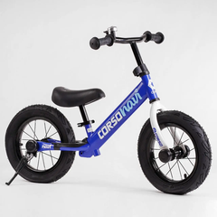 Велобег беговел детский "CORSO NAVI", надувные колёса 12 дюймов, синий, для мальчика RD-2101