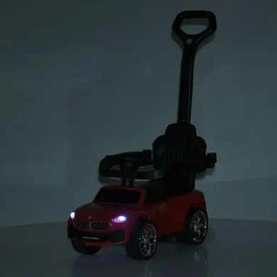 Детская машинка-каталка-толокар BMW с родительской ручкой, музыка-UCB, M 6253EL-8