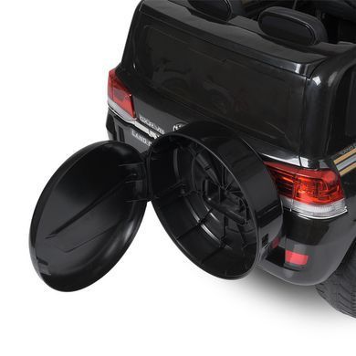 Електромобіль дитячий ліцензійний Джип Toyota Land Cruiser чорний (JJ2022EBLR-2)
