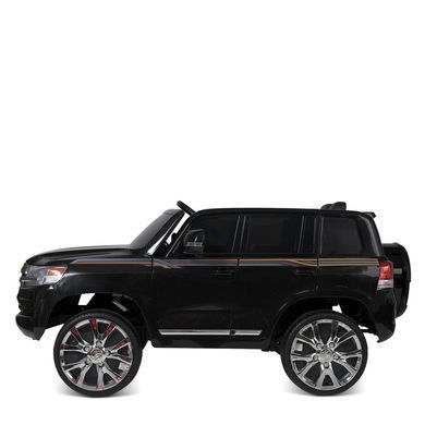 Електромобіль дитячий ліцензійний Джип Toyota Land Cruiser чорний (JJ2022EBLR-2)