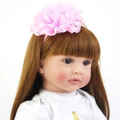 Лялька вінілова 55см, ручна робота, вишукана лялька для дівчинки, Reborn Baby Doll 8