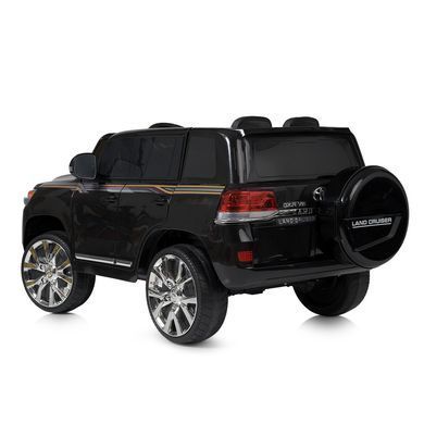 Електромобіль дитячий ліцензійний Джип Toyota Land Cruiser чорний (JJ2022EBLR-2)