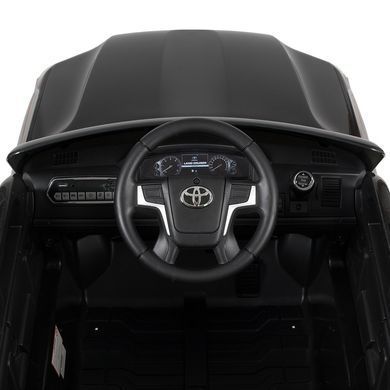Електромобіль дитячий ліцензійний Джип Toyota Land Cruiser чорний (JJ2022EBLR-2)