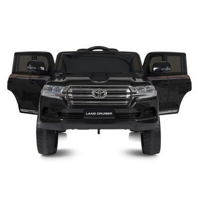 Електромобіль дитячий ліцензійний Джип Toyota Land Cruiser чорний (JJ2022EBLR-2)