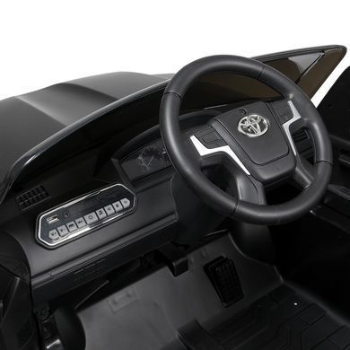 Електромобіль дитячий ліцензійний Джип Toyota Land Cruiser чорний (JJ2022EBLR-2)