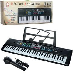Детский игровой синтезатор, микрофон, запись, 61 клавиша, MQ601-605UFB