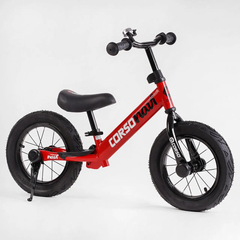 Велобіг беговел дитячий "CORSO NAVI", надувні колеса 12 дюймів, червоний, для хлопчика RD-3206