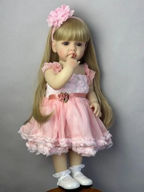 Лялька вінілова 55см, ручна робота, вишукана лялька для дівчинки, Reborn Baby Doll 9