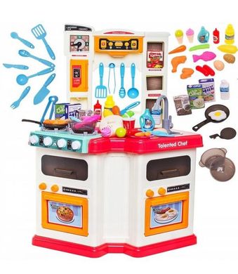 Детская игровая кухня "Талантливый Повар" с водой, паром, 67 предмета, 79*57*30 см, 922-112