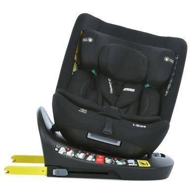 Детское автокресло EL CAMINO i-HOLD, поворот 360&deg;, ISOFIX, рост 40-150см, черное, ME 1188 Black