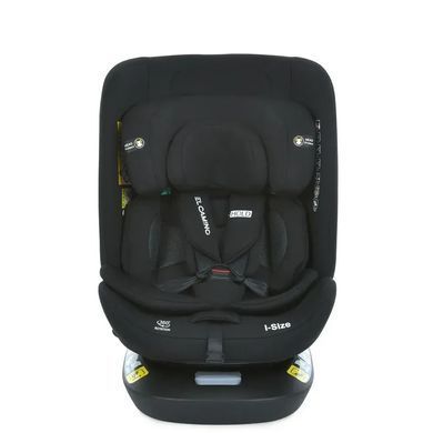 Детское автокресло EL CAMINO i-HOLD, поворот 360&deg;, ISOFIX, рост 40-150см, черное, ME 1188 Black