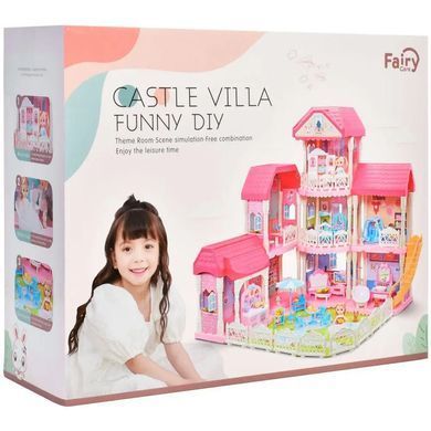Будиночок з ляльками Fairy Care, меблями та аксесуарами, 3 поверхи, 70*70*73см, 7003
