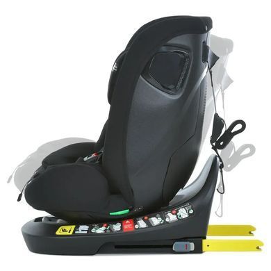 Детское автокресло EL CAMINO i-HOLD, поворот 360&deg;, ISOFIX, рост 40-150см, черное, ME 1188 Black