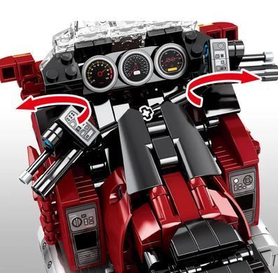 Конструктор для хлопчика Спортивний мотоцикл Honda, 1205 деталей, 701944