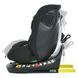 Детское автокресло EL CAMINO i-HOLD, поворот 360&deg;, ISOFIX, рост 40-150см, черное, ME 1188 Black