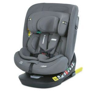 Автокрісло дитяче EL CAMINO i-HOLD, поворот 360&deg;, ISOFIX, зріст 40-150см, сіре, ME 1188 Shadow Gray