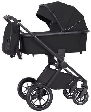 Коляска универсальная 2 в 1, CARRELLO Ultimo CRL-6516 BF (2in1 AIR) Pitch Black, черная, Карелло Ультимо