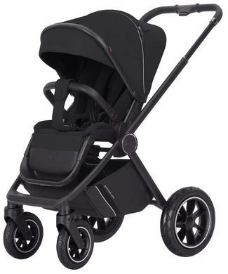 Коляска универсальная 2 в 1, CARRELLO Ultimo CRL-6516 BF (2in1 AIR) Pitch Black, черная, Карелло Ультимо