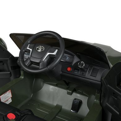 Електромобіль дитячий ліцензійний Джип Toyota Land Cruiser з м'яким сидінням (JJ2022EBLR-10) хакі