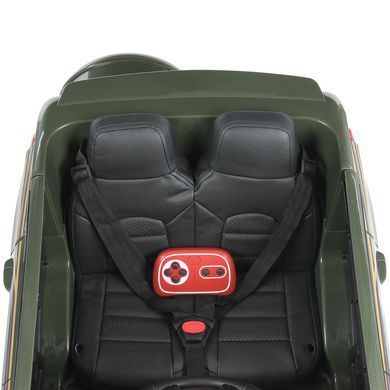 Електромобіль дитячий ліцензійний Джип Toyota Land Cruiser з м'яким сидінням (JJ2022EBLR-10) хакі