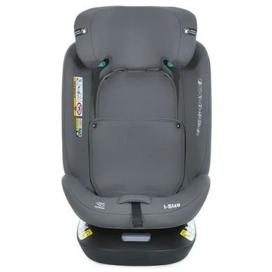 Автокрісло дитяче EL CAMINO i-HOLD, поворот 360&deg;, ISOFIX, зріст 40-150см, сіре, ME 1188 Shadow Gray