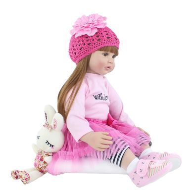 Лялька вінілова 55см, ручна робота, вишукана лялька для дівчинки, Reborn Baby Doll 10