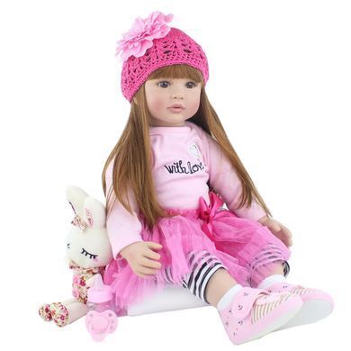 Лялька вінілова 55см, ручна робота, вишукана лялька для дівчинки, Reborn Baby Doll 10